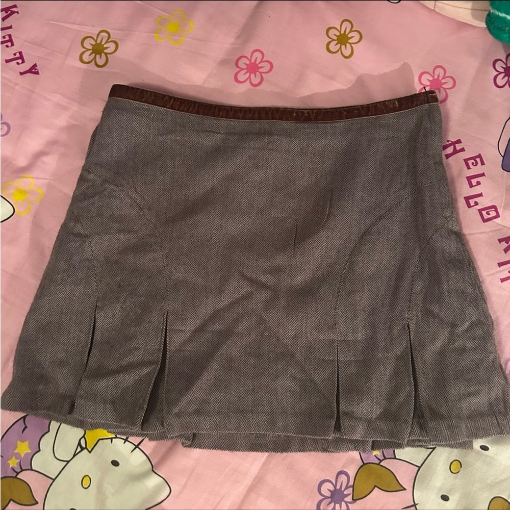 Old Navy Mini Skirt with Brown Trim